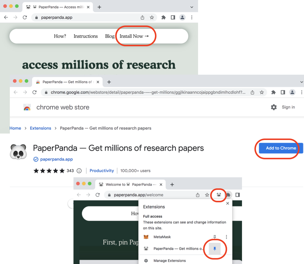 PaperPanda - Chrome Extension