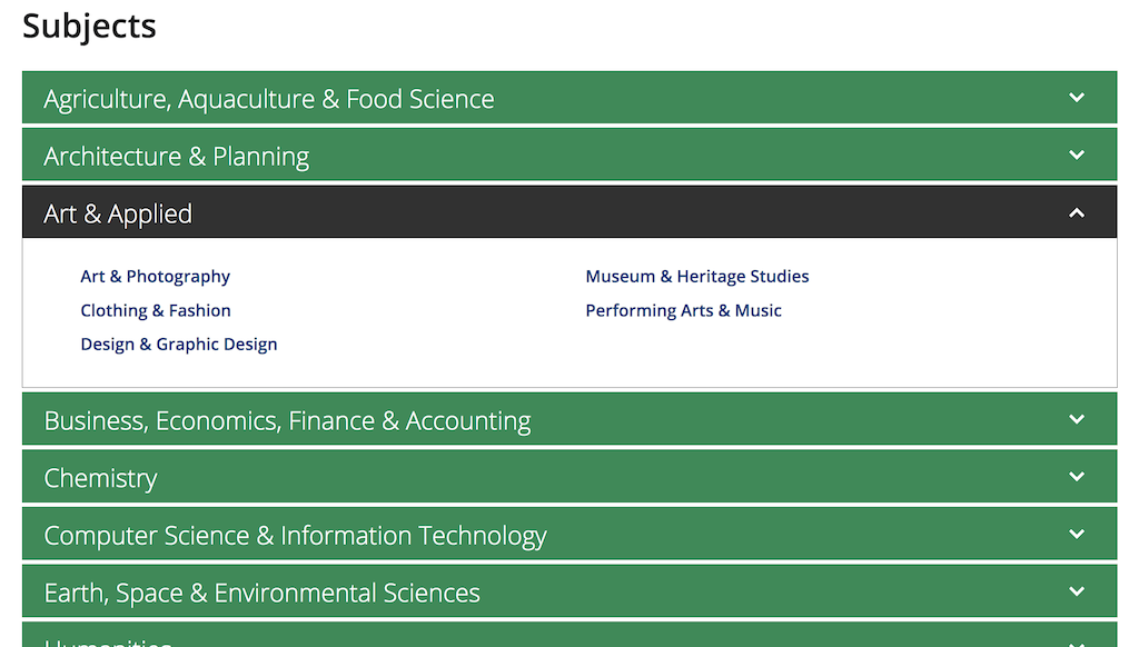 Browse Subjects on Wiley
